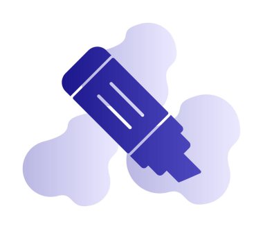 İşaretleyici. Web simgesi basit illüstrasyon                       