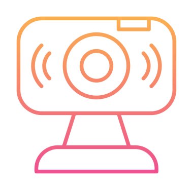 Web kamerası. Web simgesi basit illüstrasyon                   