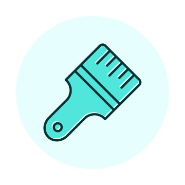 fırça ağ ikonu vektör illüstrasyonu