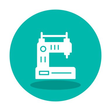 Basit Dikiş Makinesi web vektör simgesi