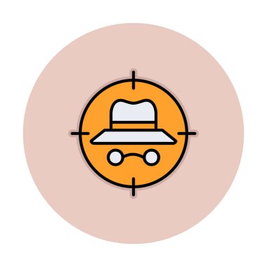 hedef simge, vektör illüstrasyonu basit tasarım