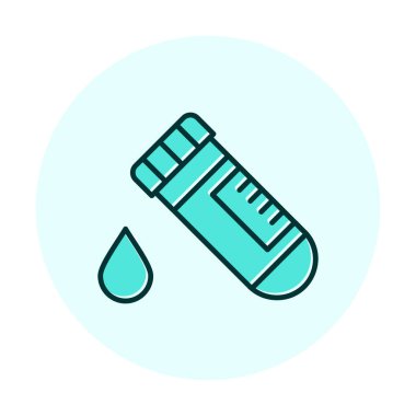 Kan Test Ağı simgesi, vektör illüstrasyonu