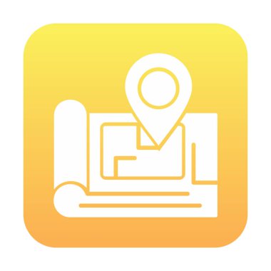 gps konum simgesi, vektör illüstrasyonu basit tasarım