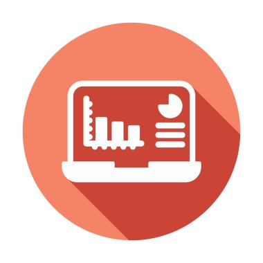 Analitik simge tasarım şablonu izole edilmiş vektör illüstrasyonu