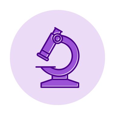  Mikroskop. simge vektör illüstrasyon tasarımı