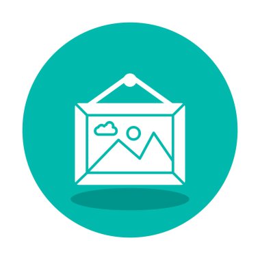 Doğa web simgesi, vektör illüstrasyonu 