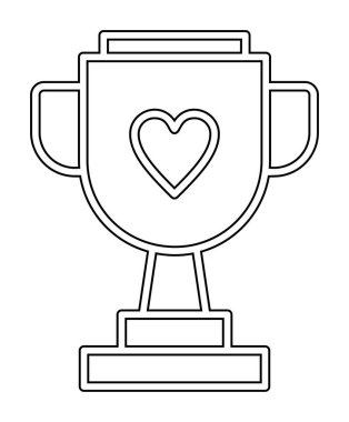 kupa vektör simgesi basit tasarım