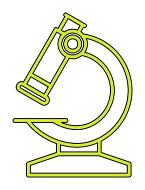  Mikroskop. simge vektör illüstrasyon tasarımı