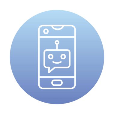 Sohbet simgesi vektör illüstrasyonu