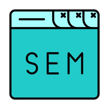 tarayıcı web simgesi, vektör illüstrasyonu 