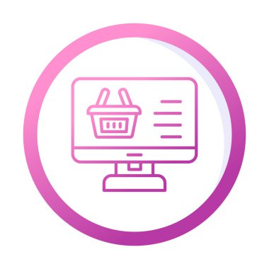 çevrimiçi alışveriş vektörü tasarımı                        