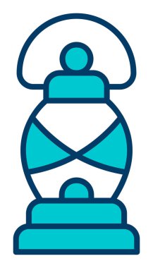 fener düz simgesi, vektör illüstrasyonu 