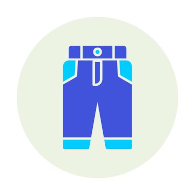 Pantolon. Web simgesi basit illüstrasyon 