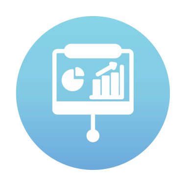 Sunum, iş istatistikleri ve pasta grafik ikonlu veri analizleri. iş analizleri, analizler, istatistikler, pasta grafiği