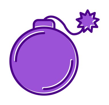 karikatür bombası, vektör illüstrasyonu