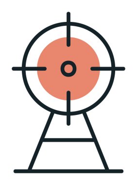 hedef simge, vektör illüstrasyonu basit tasarım