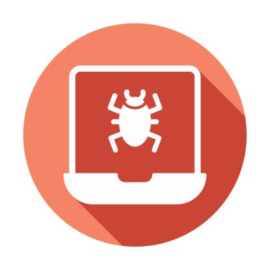 dizüstü bilgisayar simgesi, vektör illüstrasyonu basit tasarım