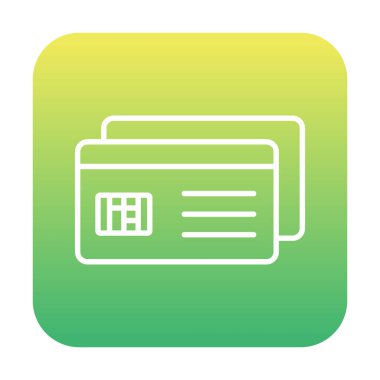 Kredi kartı simgesi, vektör illüstrasyonu basit tasarım