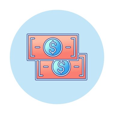 para düz simgesi, vektör illüstrasyonu