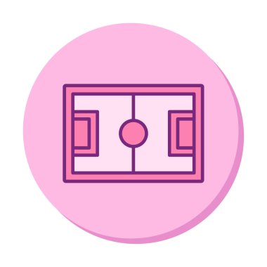 Futbol sahası ikon vektör illüstrasyon tasarımı