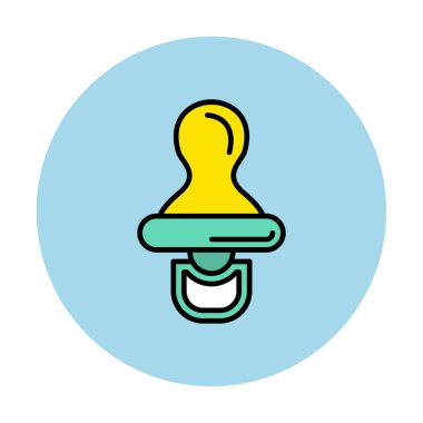 Bebek emziği çizgisi simgesi. doğrusal tasarım.