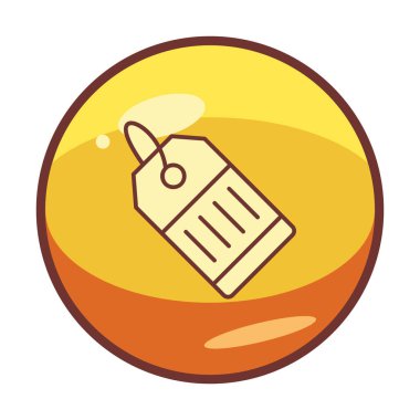 Fiyat Etiketi simgesi, vektör illüstrasyonu basit tasarım