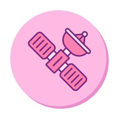 Uydu vektör çizimi, simge ögesi biçimi                     