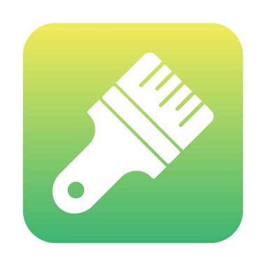 fırça ağ ikonu vektör illüstrasyonu