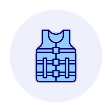 Emanet yelek kutsal kişilerin resmi, vektör çizim 