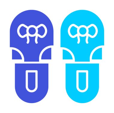 Basit Terlik simgesi, vektör illüstrasyonu