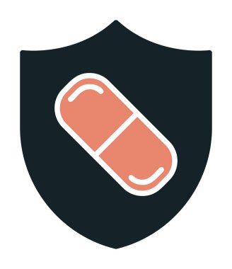 medical shield icon vector illustration 