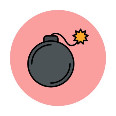 karikatür bombası, vektör illüstrasyonu