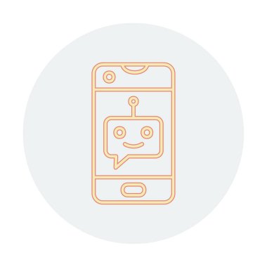 Sohbet simgesi vektör illüstrasyonu