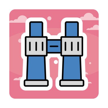 binoküler ikon vektör çizimi