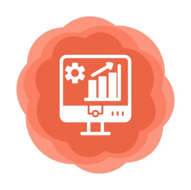 Pazar analiz simgesi vektör illüstrasyonu