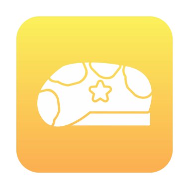 Askeri Şapka ikon vektör illüstrasyonu