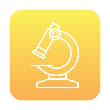  Mikroskop. simge vektör illüstrasyon tasarımı