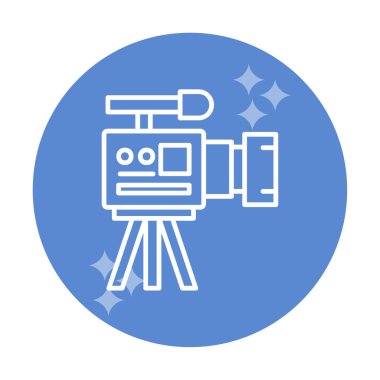 düz basit kamera simgesi vektör illüstrasyon tasarımı