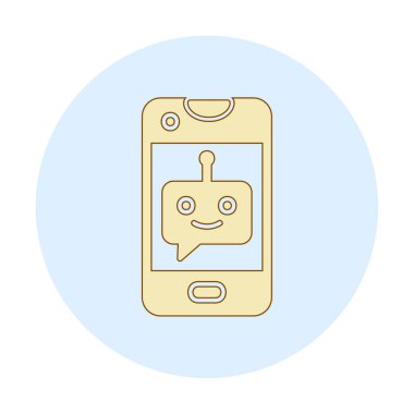 Sohbet simgesi vektör illüstrasyonu