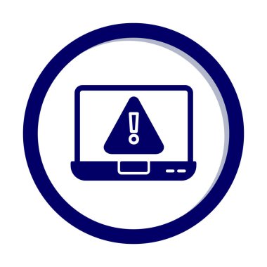 Hata vektör çizimi, Konsept ve grafik tasarım için Adware vektör çizgisi simgesi. 