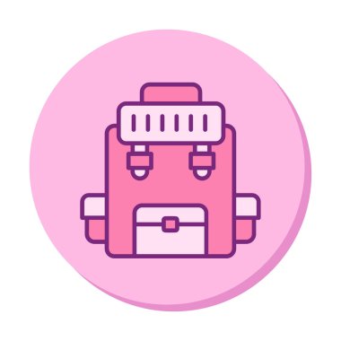 Askeri Sırt Çantası vektör çizimi