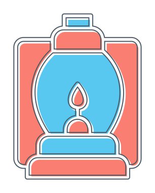 fener düz simgesi, vektör illüstrasyonu 