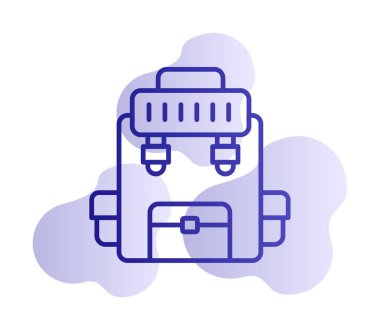 Askeri Sırt Çantası vektör çizimi