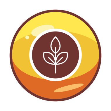 Yaprak logosu tasarımının vektör çizimi. Ekoloji kavramı 