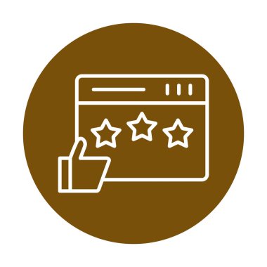  İmza simgesi vektör illüstrasyonunu gözden geçir 