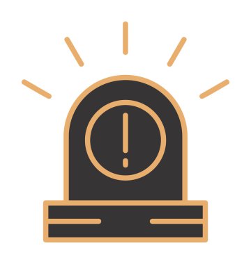 Uyarı simgesi, taslak biçimi, vektör illüstrasyonu