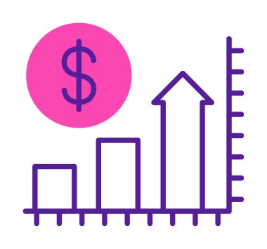 Düz Fiyat Artan simge çizimi  