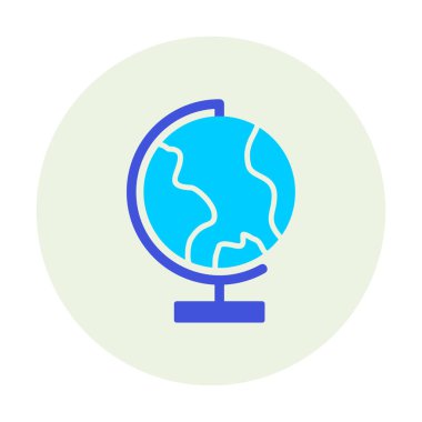 dünya ikonu vektör illüstrasyon tasarımı