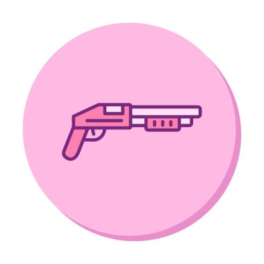 Pompalı düz simge, vektör illüstrasyonu