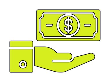 Kar simgesi vektör illüstrasyonu